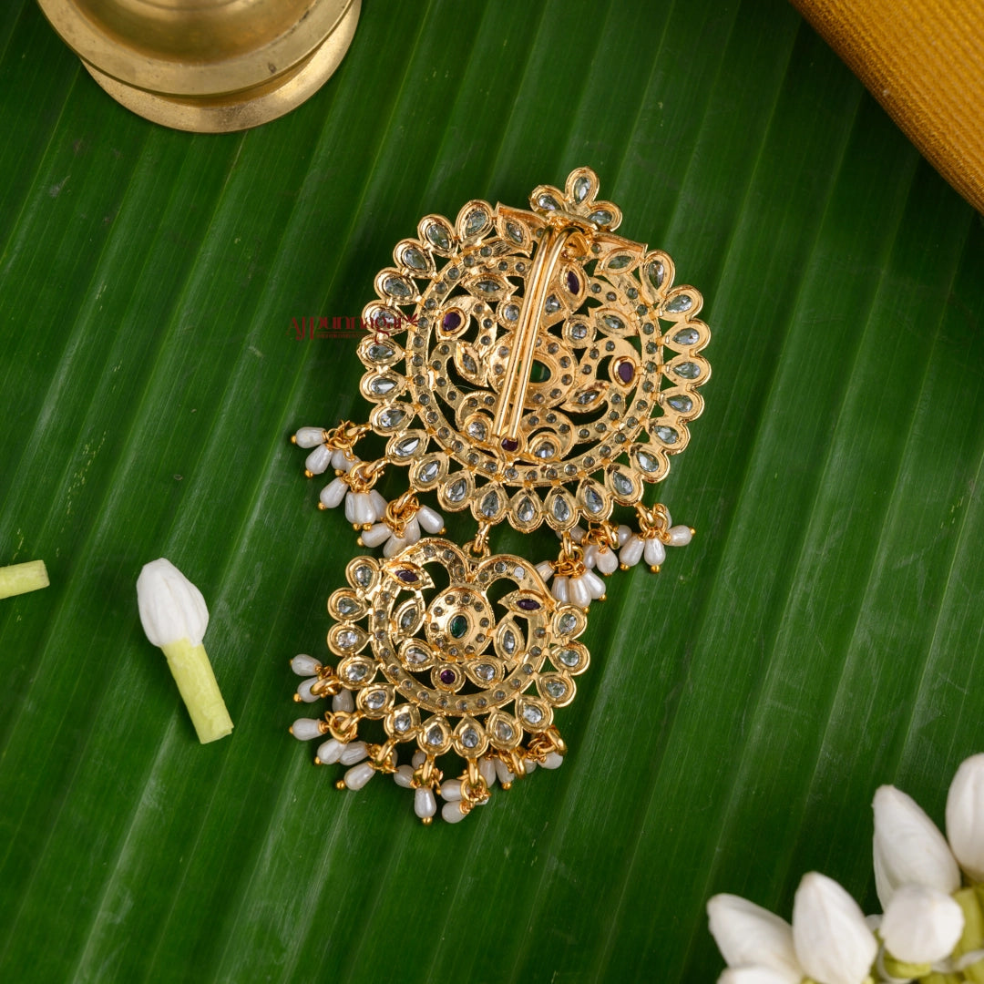 Elegant Floral Bridal Matte Jadai Billai
