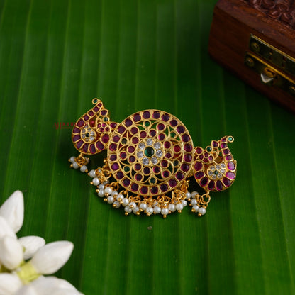 Peacock Kemp Matte Hair Clip