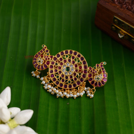 Peacock Kemp Matte Hair Clip
