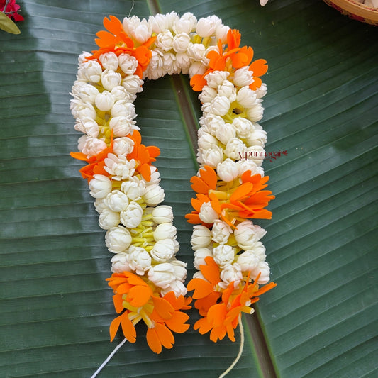 Realistic Reusable Foamiran Mullai With Kanagabaram String