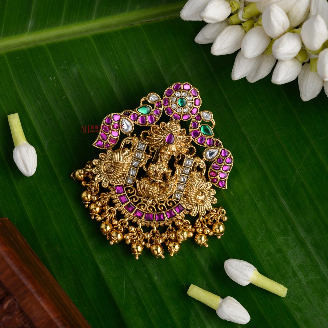 Royal Look Lakshmi Kundan Jadau Jadai Billai - Gold
