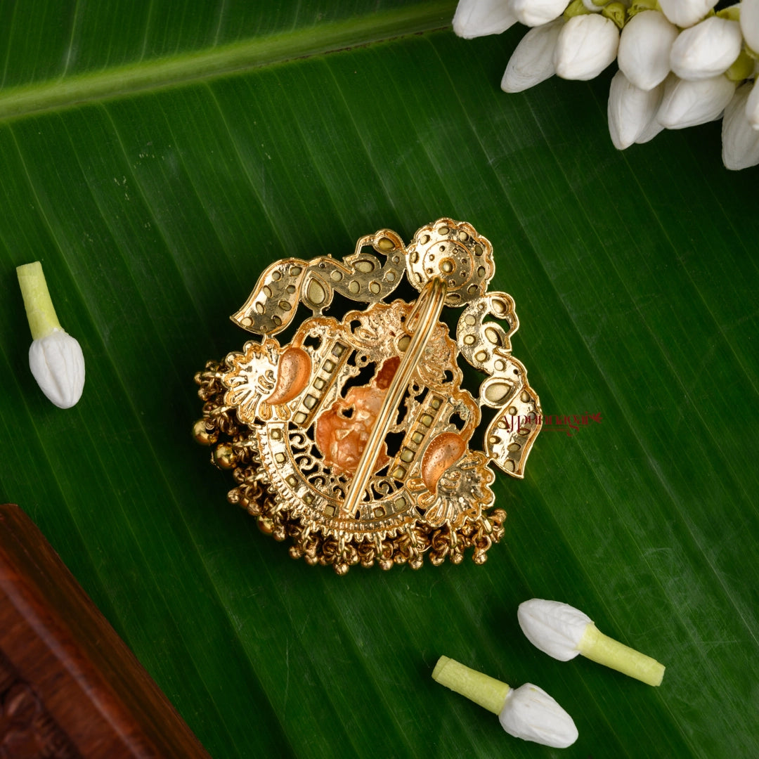 Royal Look Lakshmi Kundan Jadau Jadai Billai - Gold