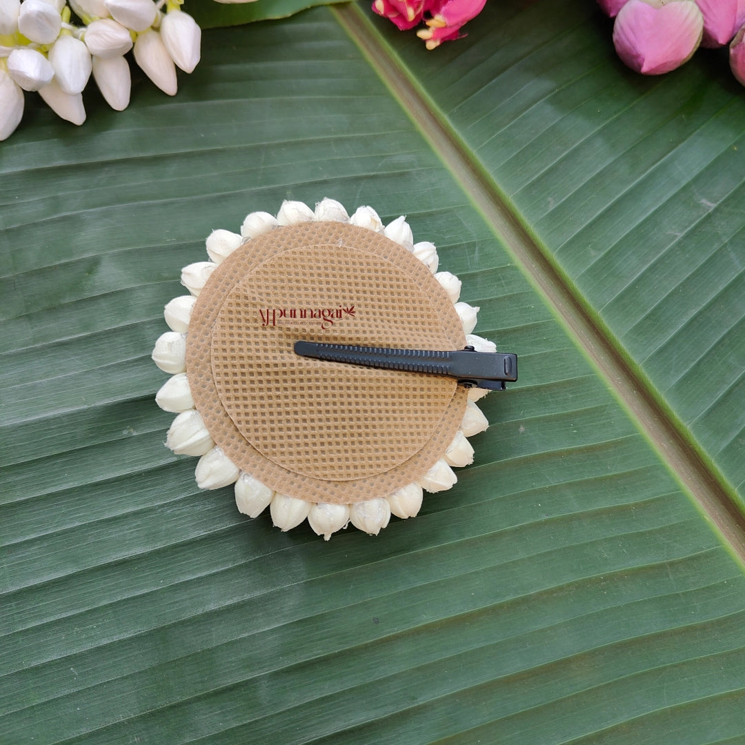 Realistic Look Foamiram Small Bud With Lotus Alligator Clip