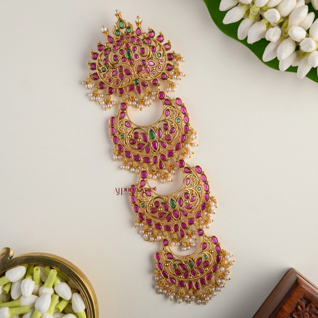 Classy Floral Kemp Bridal Jadai Billai