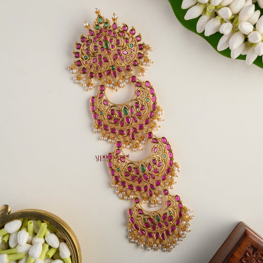 Classy Floral Kemp Bridal Jadai Billai