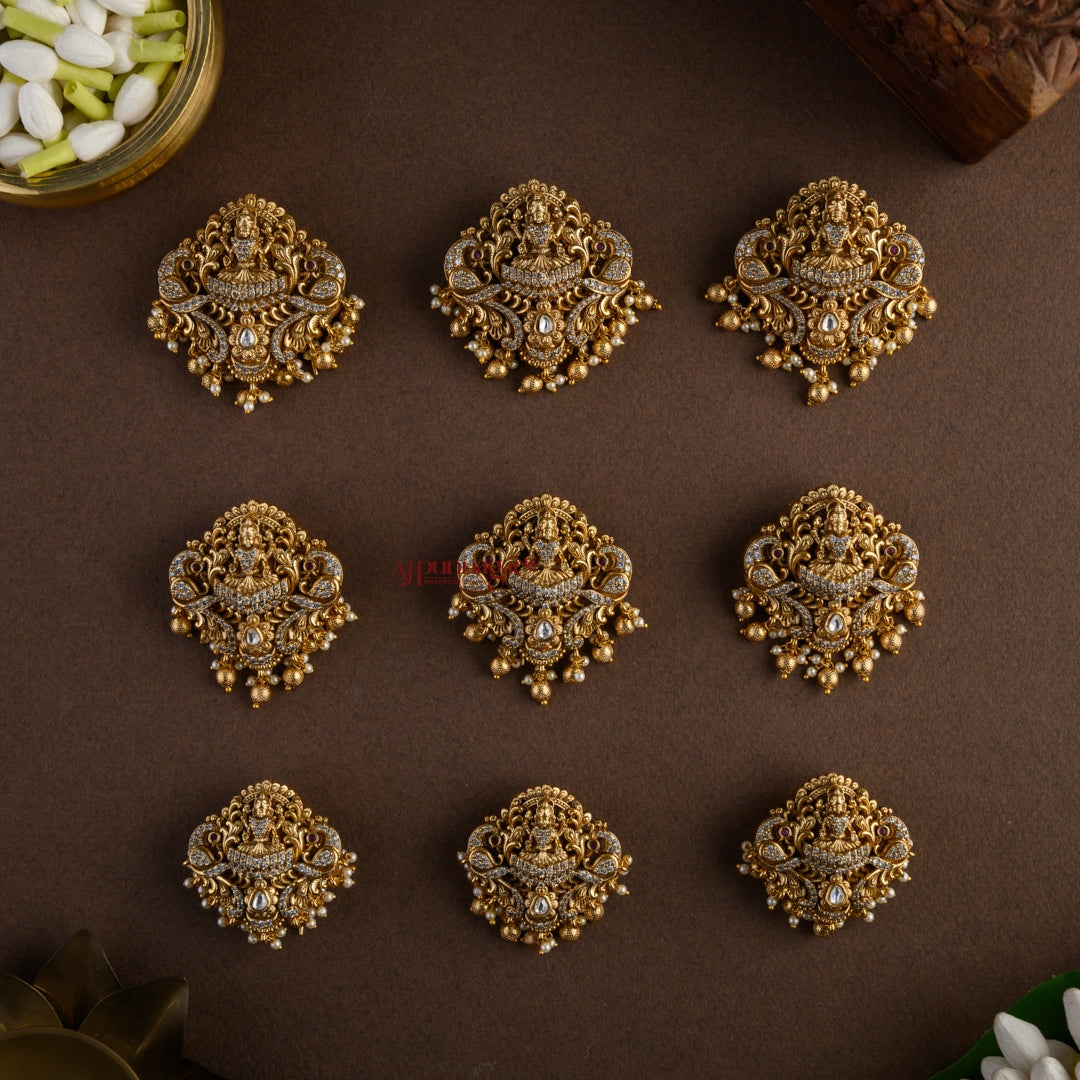 Dazzling Nakshi Lakshmi Bridal Jadai Billai - Set of 9
