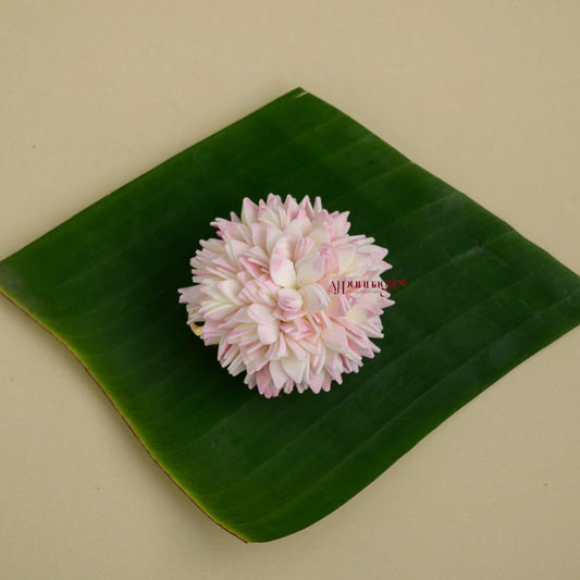 Realistic Look Jaathi Malli Foamiran Round Centre Clip