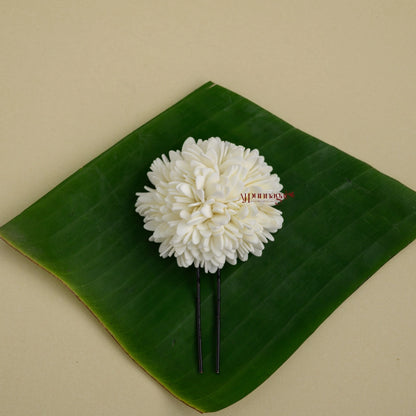 Realistic Look Mullai Poo Foamiran U Pin