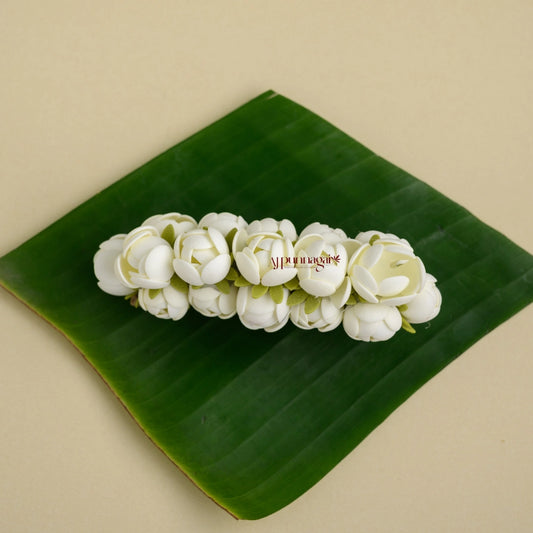 Realistic Look Jasmine with Green Foamiran Centre Clip