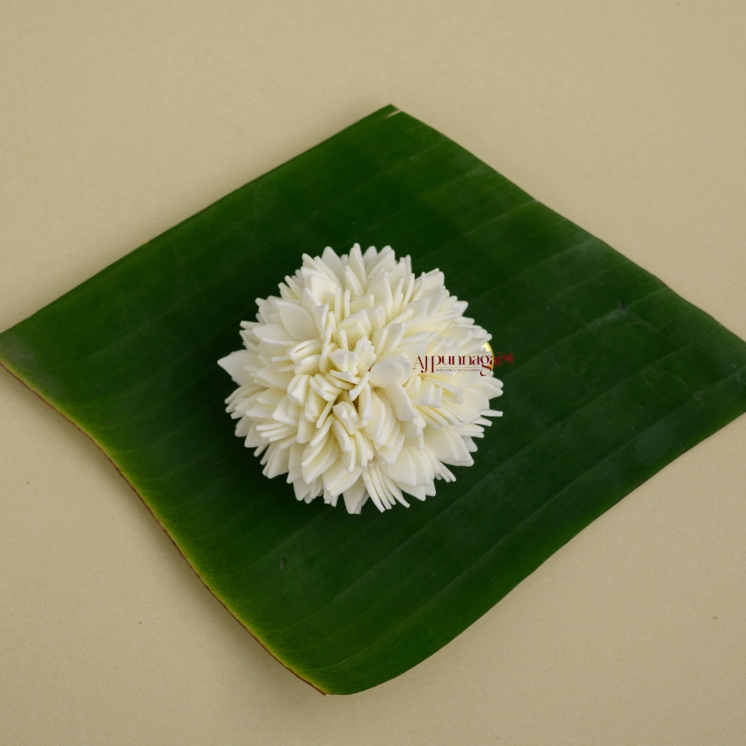 Realistic Look Foamiran Pichi Poo Round Centre Clip