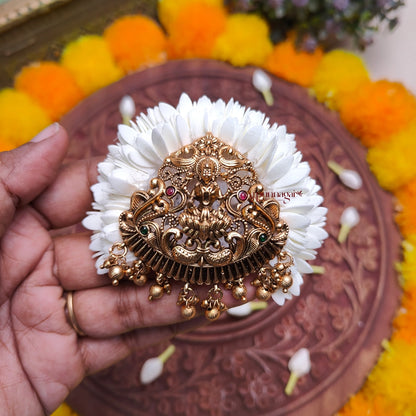 Foamiran Mullai Poo With Lakshmi Hair Clip