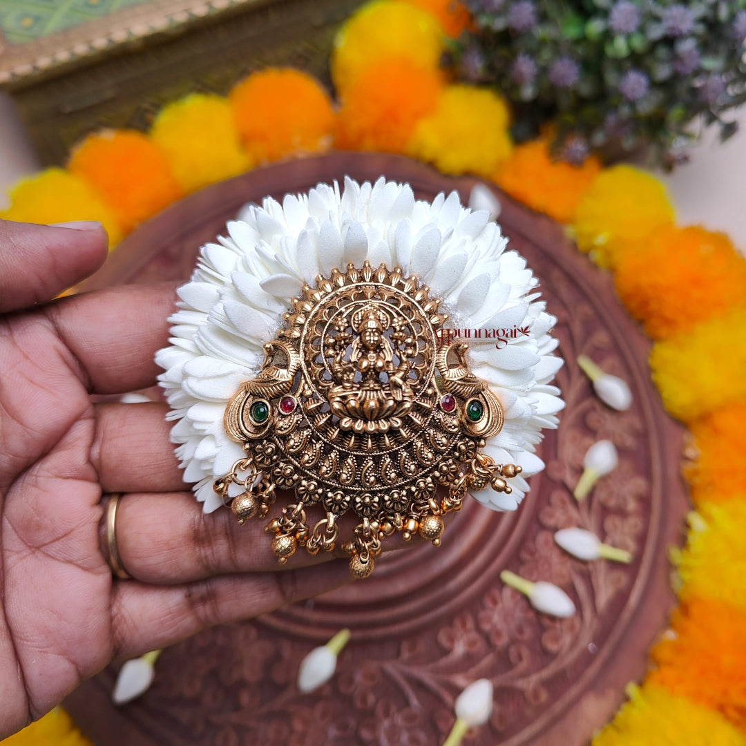 Elegant Foamiran Mullai Poo Lakshmi Hair Clip