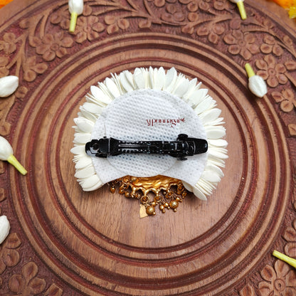 Elegant Foamiran Mullai Poo Lakshmi Hair Clip