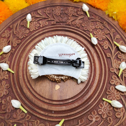 Grand Foamiran Mullai Poo Lakshmi Hair Clip