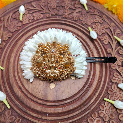 Grand Foamiran Mullai Poo Lakshmi Hair Clip