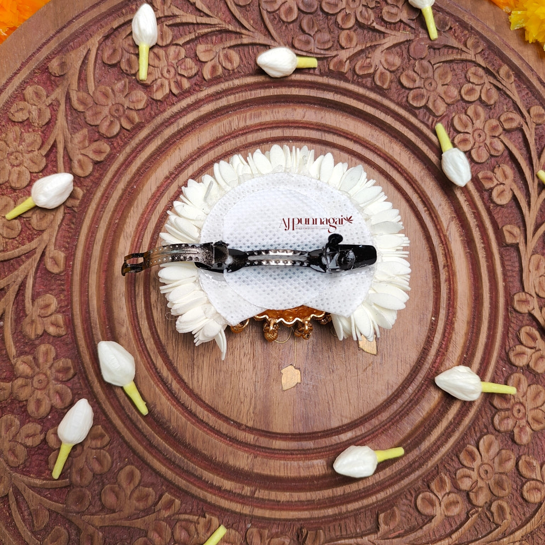 Goddess Lakshmi Foamiran Mullai Hair Clip