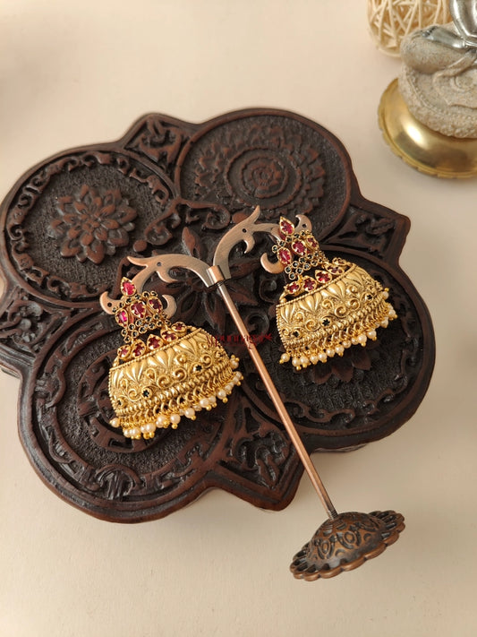 Gorgeous Half Cut Jhumka - Multi