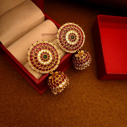 Gorgeous kemp stone Jhumka