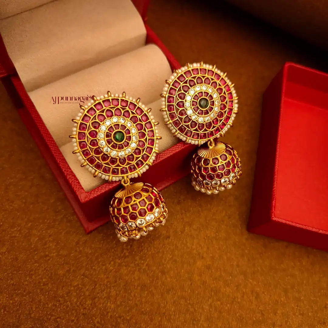 Gorgeous kemp stone Jhumka