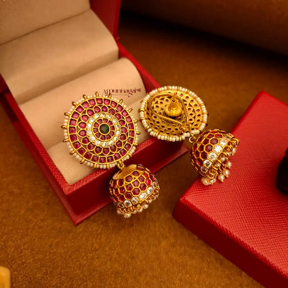 Gorgeous kemp stone Jhumka