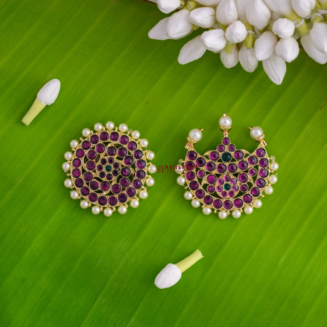 Traditional Precious Kemp Sun and Moon Jadai Billai