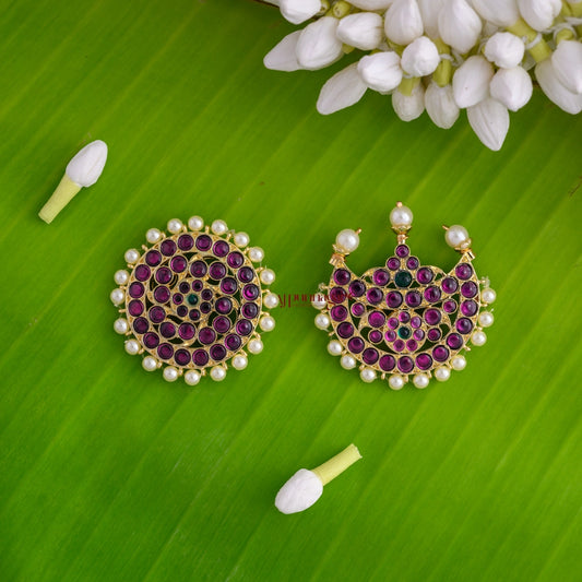 Traditional Precious Kemp Sun and Moon Jadai Billai