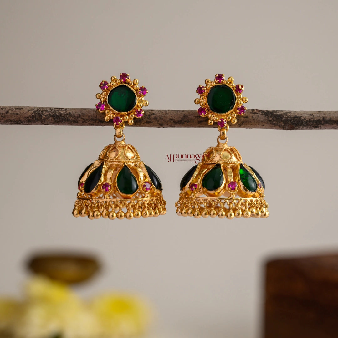 Unique Teardrop Palakka Jhumka