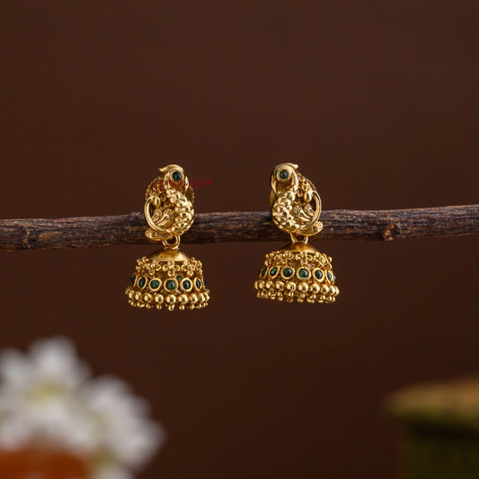 Cute Peacock Small Jhumka