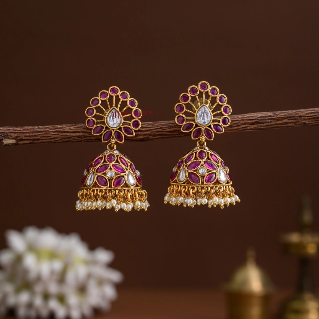 Dazzling Kemp Bridal Jhumka