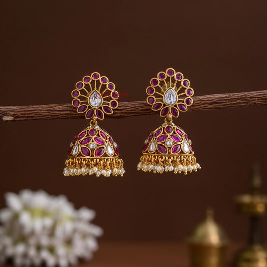 Dazzling Kemp Bridal Jhumka