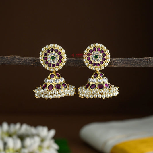 Precious Kemp 3 Line Jhumka