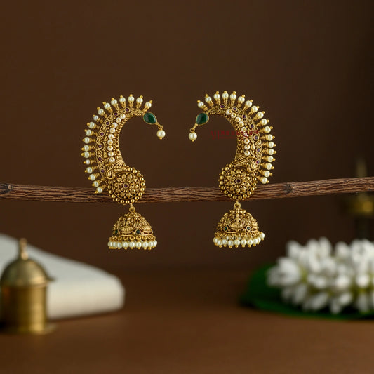 Gold Look Alike Lakshmi Earcuff Bluetooth Jhumka