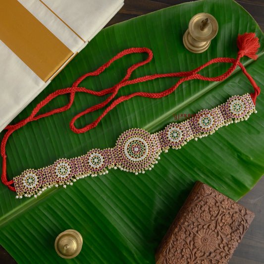 South Indian Style Precious Kemp Bridal Hip Belt
