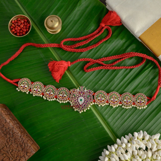 Royal Look Peacock Precious Kemp Bridal Hip Belt