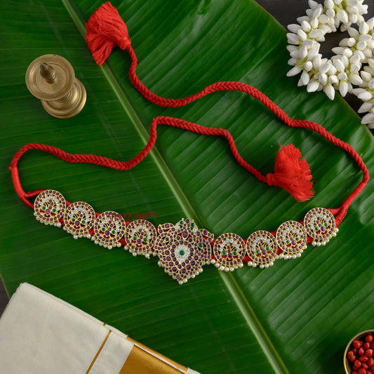 Precious Kemp Peacock Hip Belt - Multi With White