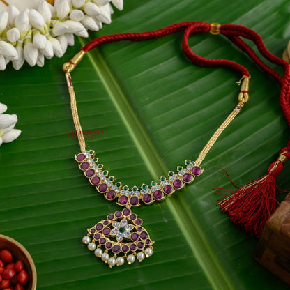 Dazzling Semi Precious Kemp Mango Necklace