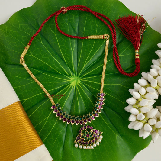 Elegant Precious Kemp Attigai - Ruby With Green