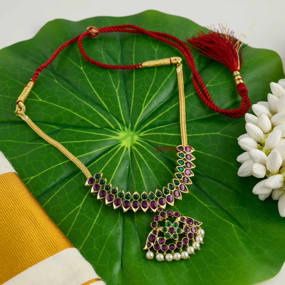 Elegant Precious Kemp Attigai - Ruby With Green
