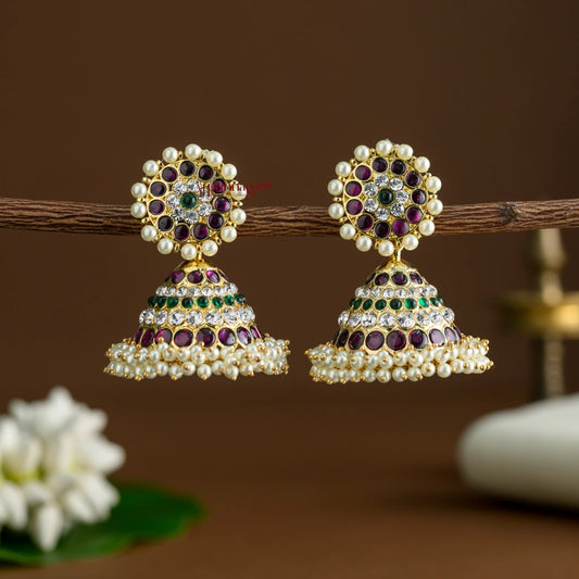 5 Lines Precious Kemp Jhumka 