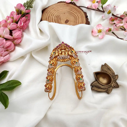 Traditional Bridal Lakshmi with Peacock Design Vangi -Single