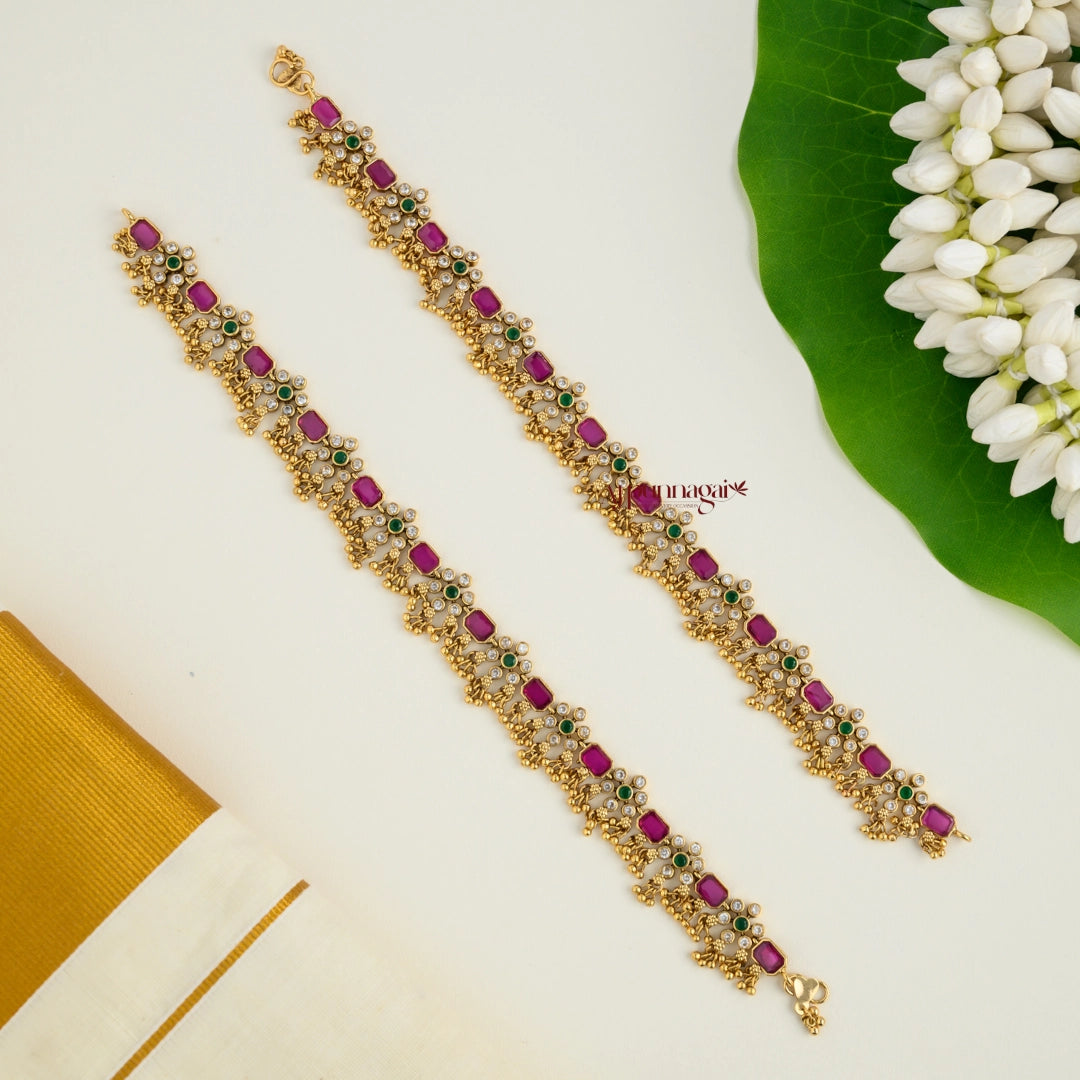 Grand Gold Look Alike Bridal Anklet