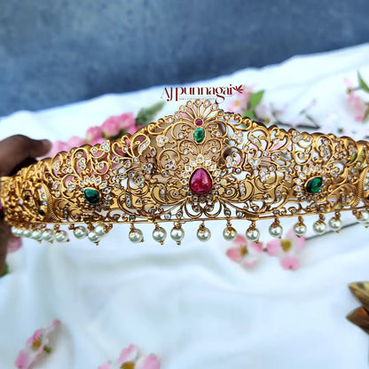 Non Idol Floral Design Bridal Hip Belt