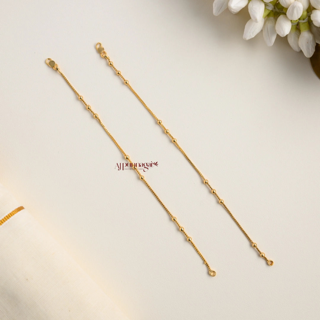 Cute Gold Platted Kids Anklet