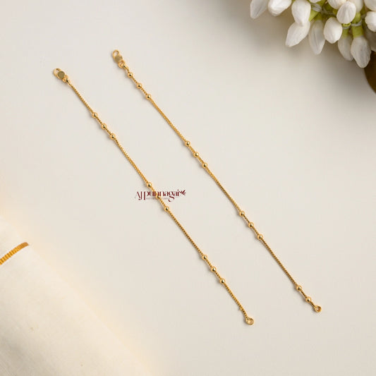 Cute Gold Platted Kids Anklet