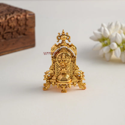 Unique Lakshmi Gold Look Alike Kum Kum Box