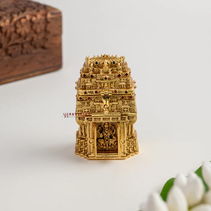 Temple Style Gold Look Alike Lakshmi Kum Kum Box