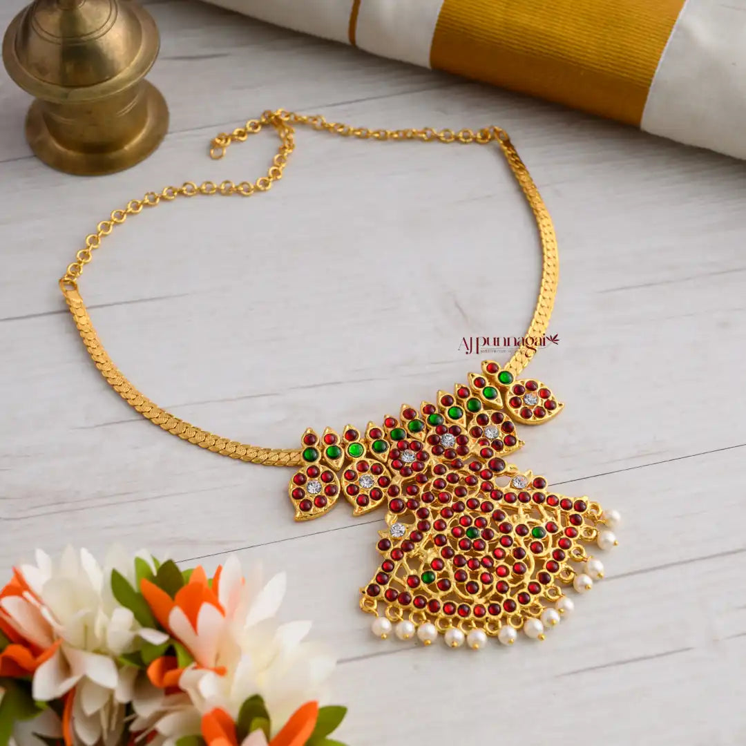 Kemp Peacock Mango Necklace