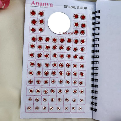 Ananya 960 White Stone Mix Round Size Big Bindi Book