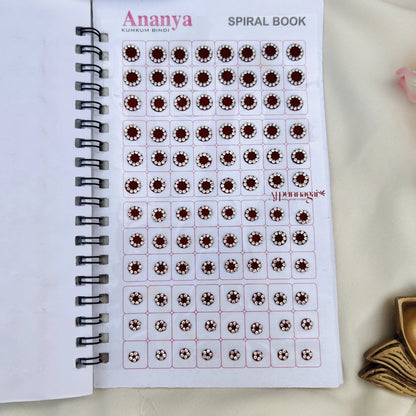Ananya 960 White Stone Mix Round Size Big Bindi Book
