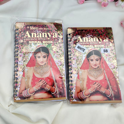 Ananya 960 White Stone Mix Round Size Big Bindi Book